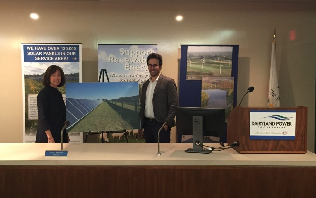 RENEW Wisconsin Congratulates Dairyland Power Cooperative & Ranger Power for Solar Power Partnership
