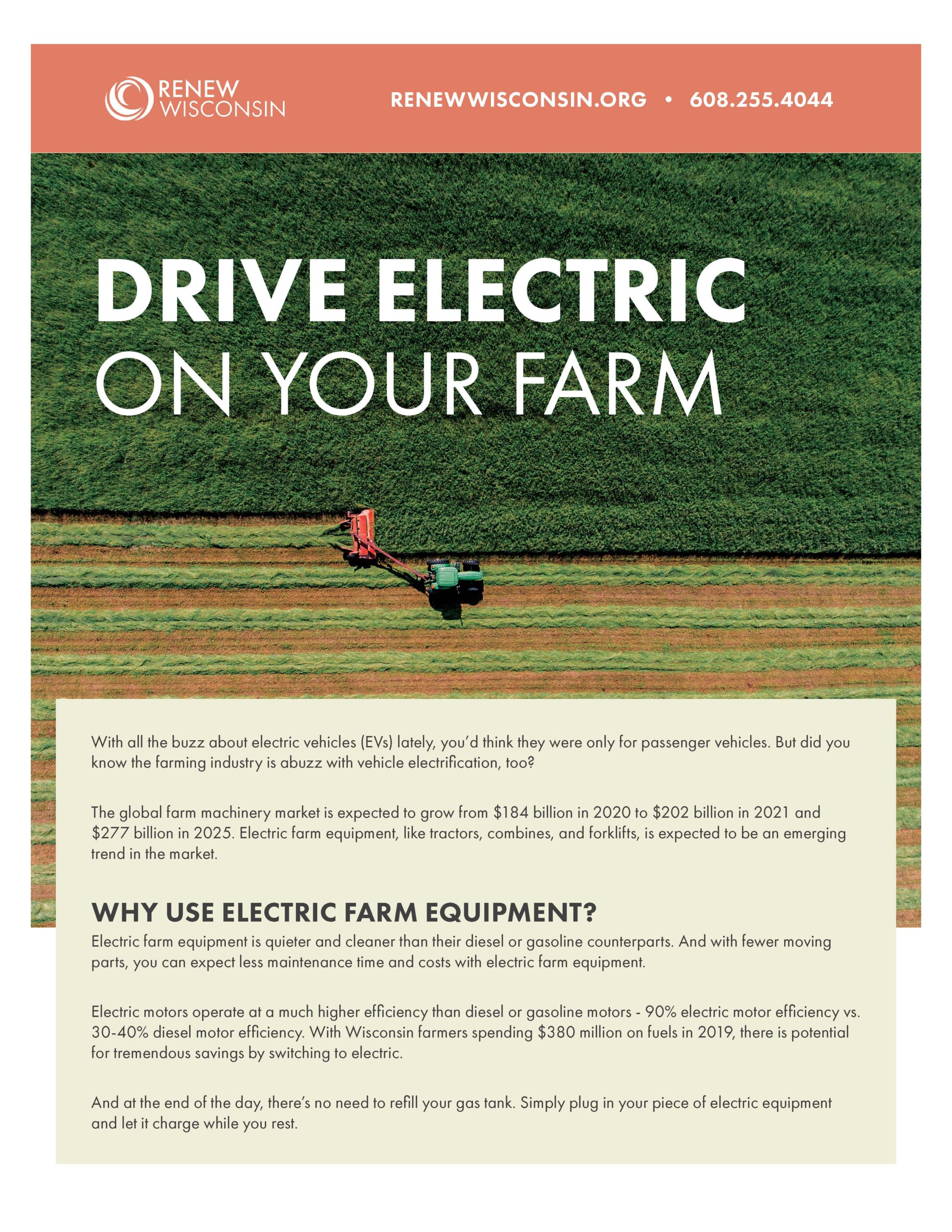 Electric Vehicles and Farms