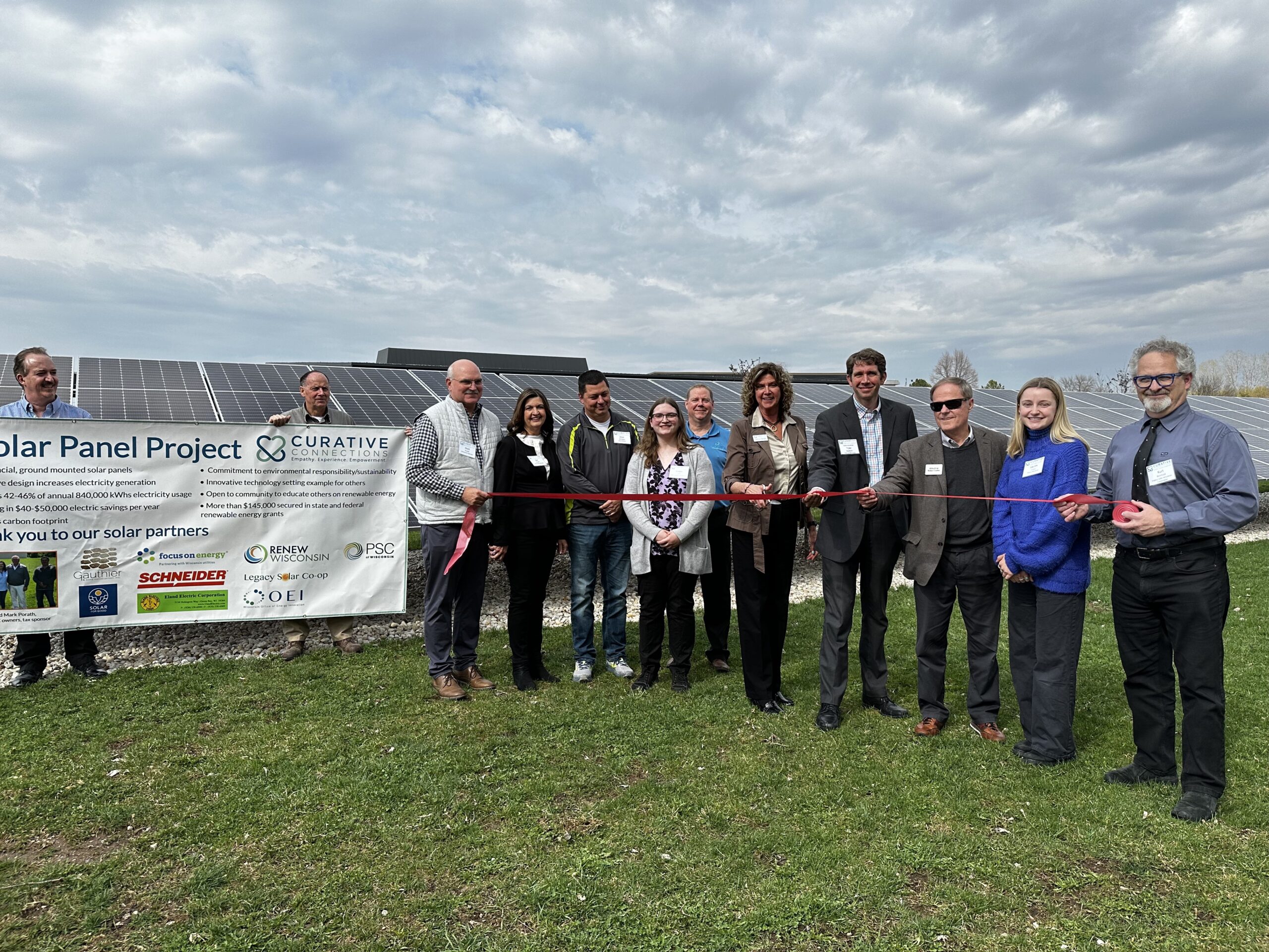 Curative Connections Celebrated Completion of 280-kW Solar Project