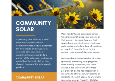 Community Solar Fact Sheet