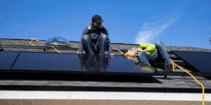 rooftop solar installation